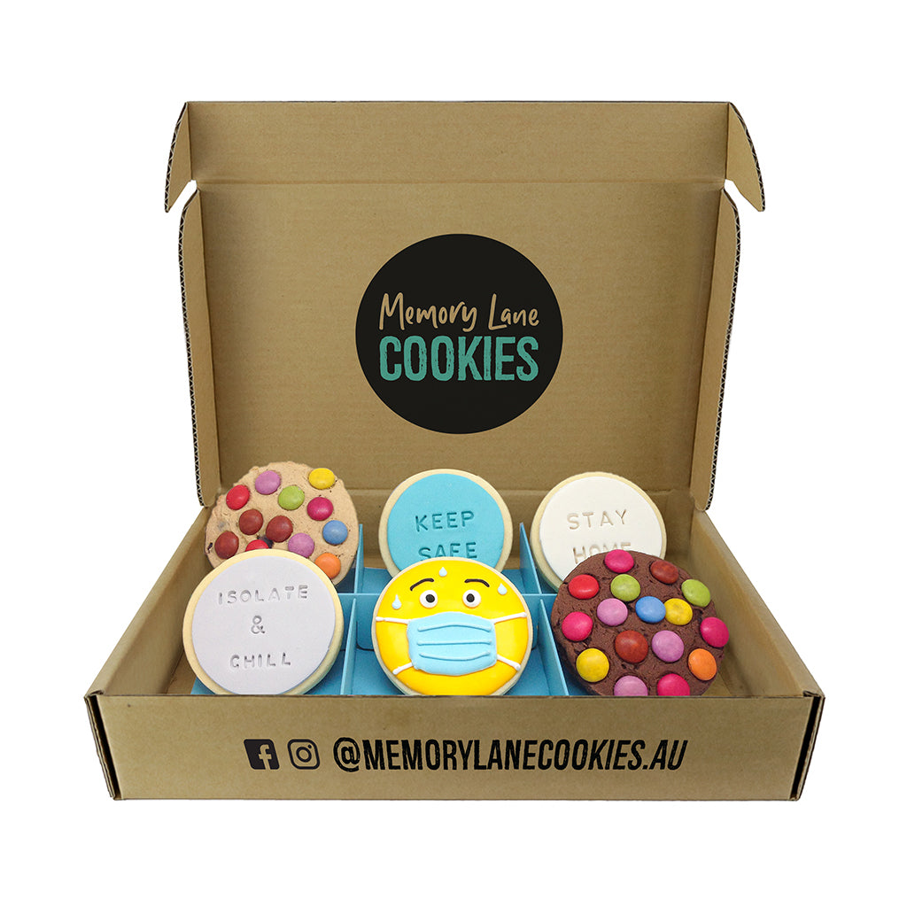 ISO "Keep Safe!" Gift Box Cookie Delivery Australia & Memory Lane Cookies