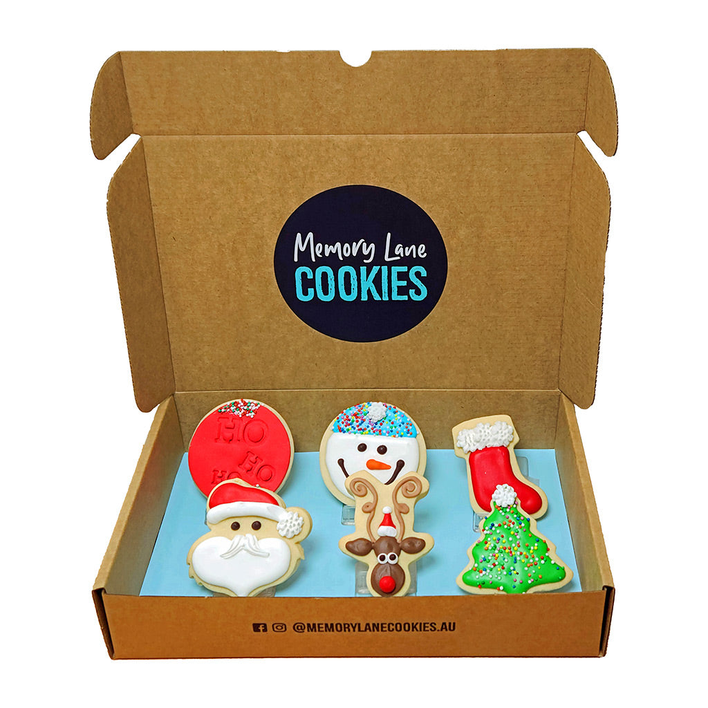 Delicious Christmas Shortbread Gift Box - 6 items 
