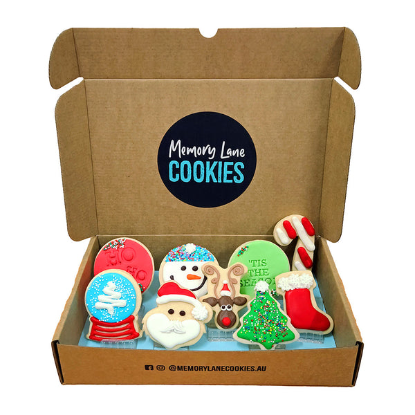 Delicious Christmas Shortbread Large Gift Box - 9 items