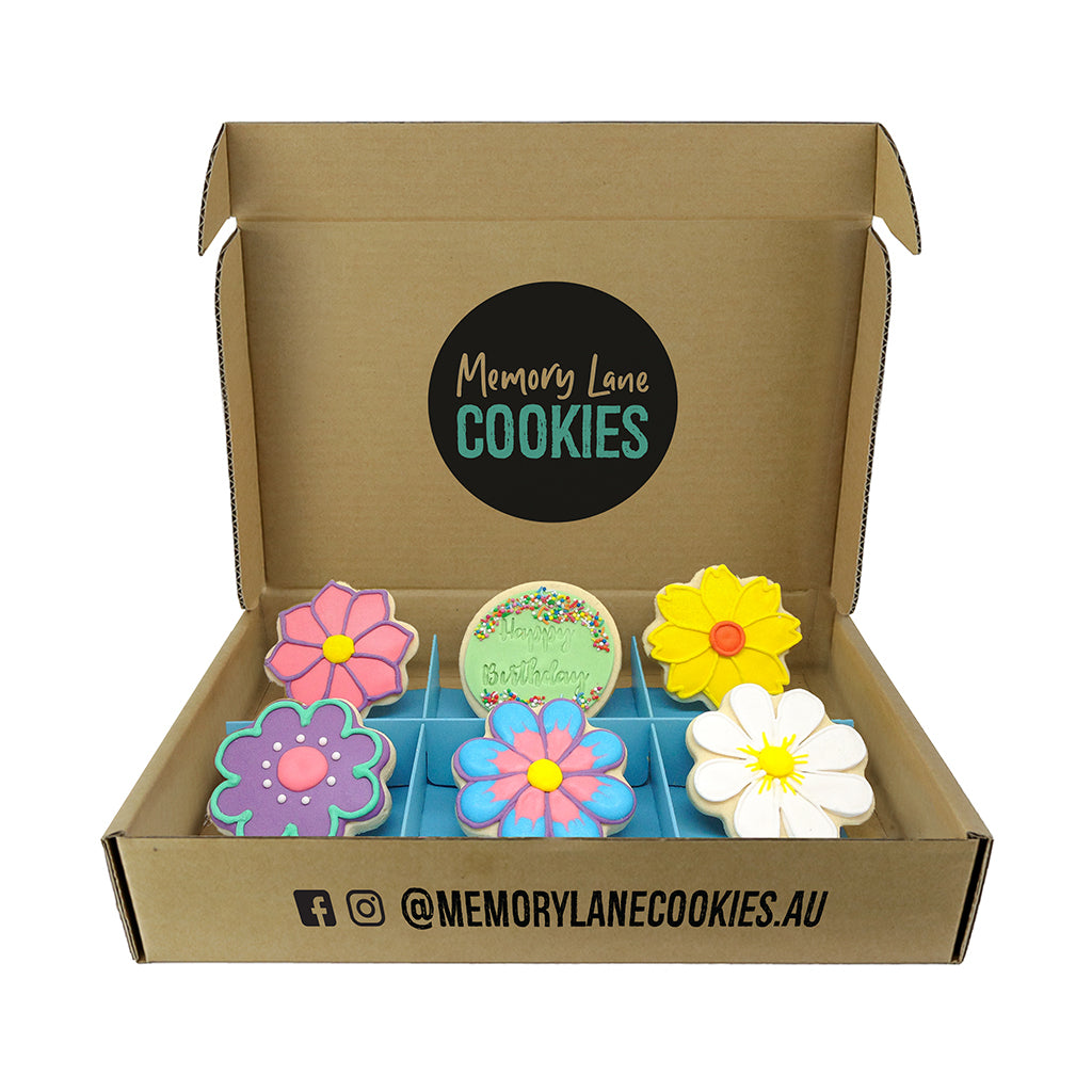 Birthday Flower Gift Box - Memory Lane Cookies