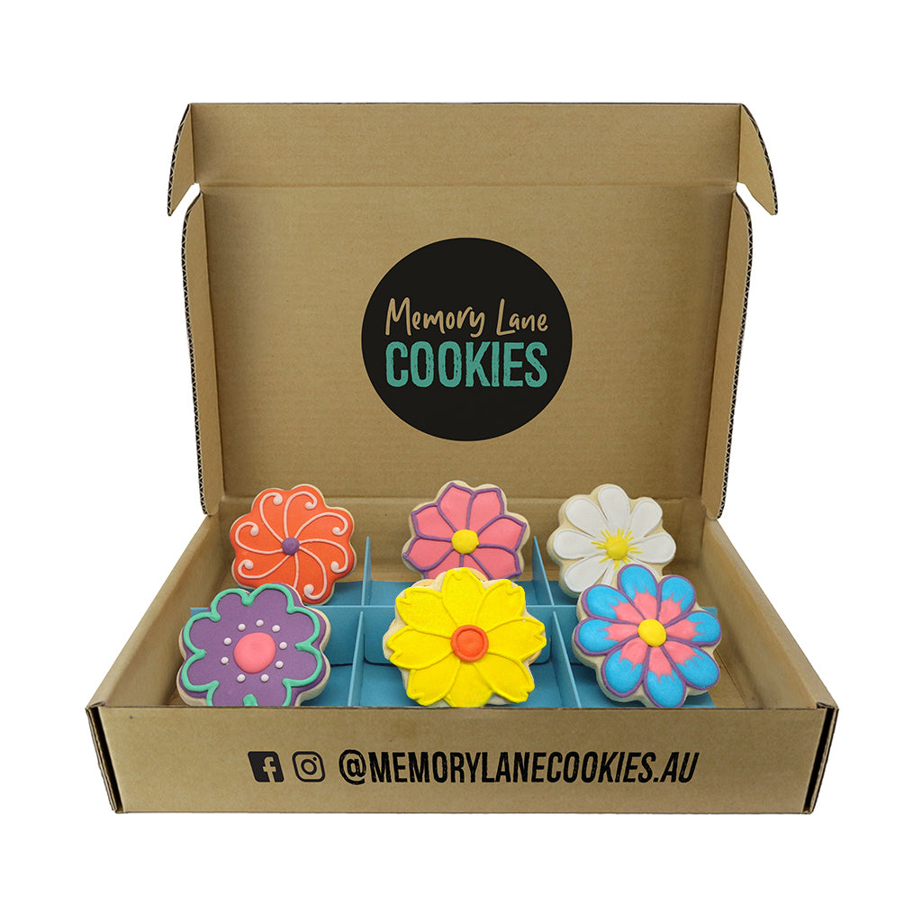 Thinking of You Flower Gift Box - Memory Lane Cookies