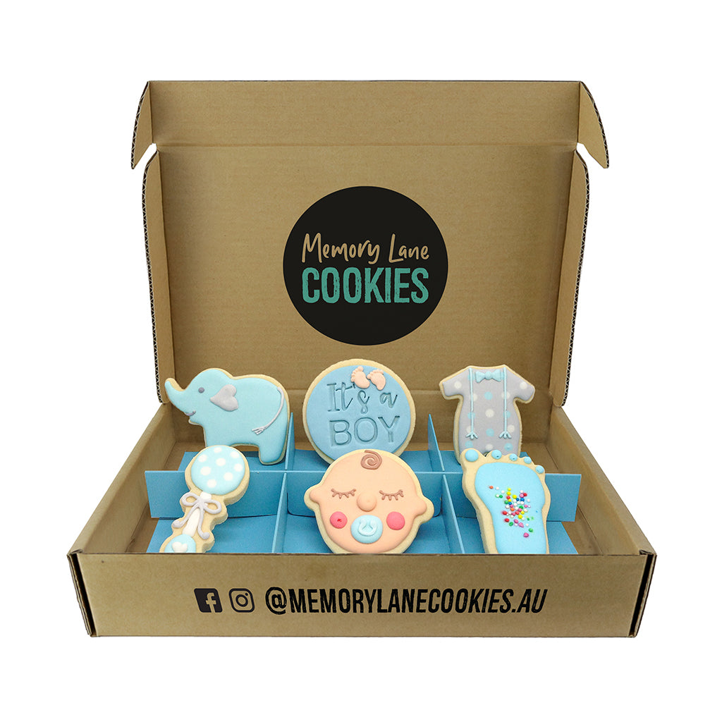 Baby Boy Gift Box - Memory Lane Cookies
